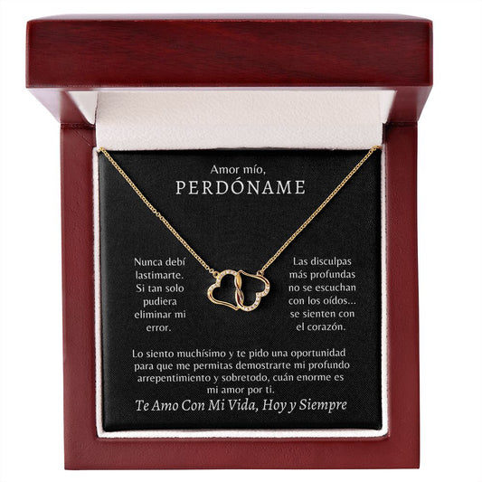 Amor Mío PERDÓNAME | Luxury 10K Solid Yellow Gold | Everlasting Love