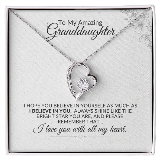 To My Amazing Granddaughter | Forever Love Necklace