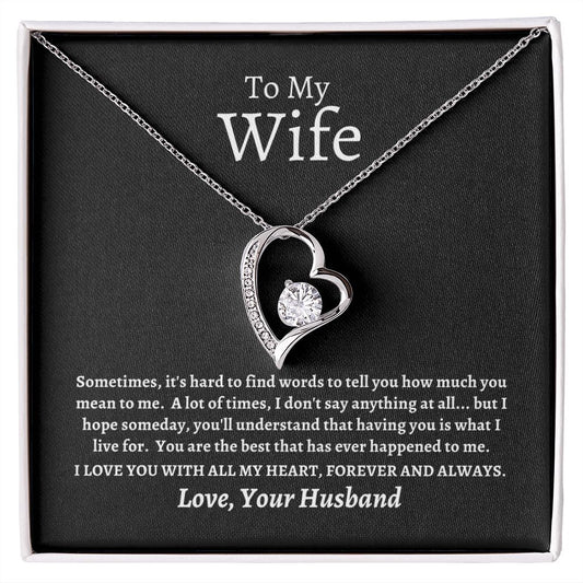 Forever Love Necklace | To My Wife Soulmate Love From Your Husband